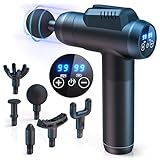 Pistola Massaggio Muscolare, Massaggiatore Elettrico Muscolare Pistola Massaggiante Muscolo Profondo Tessuto,Massage Gun, 99 Velocità Pistola Massaggiante Massaggiatore Muscolare Schiena con 6 Testine