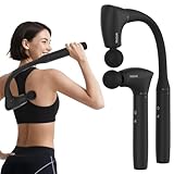 Mebak M3 Pistola Massaggio Muscolare Massaggiatore 2 in 1 Trasformabile Massage Gun 5 Velocità Elettrico Ultra Silenzioso Portatile Pistola Massaggiante per il Relax di Schiena, Spalle e Corpo