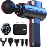 Pistola per Massaggio, RENPHO Massage Gun per Tessuti Profondi, Pistola per Massaggio alla Schiena con Ricarica USB C per il Rilassamento del Massaggio Muscolare, Miglior Regalo per la Famiglia, Nera