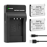 Joiry 2X EN-EL19 batterie e caricabatterie per Nikon Coolpix S33 W150 A100 S6900 S370 S2600 S2700 S2800 S3600 S6800 S4400 S6600 S3300 S6400 S4200 S4300 Fotocamere