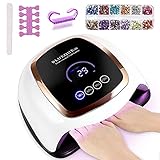 Lampada Unghie UV LED,Lampada UV Unghie,Lampada Fornetto UV LED,4 Timers da 30s, 60s, 90s,120s per Manicure Nail Art a Casa o Salone,Fornetto Unghie