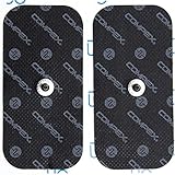 Compex I 2 Elettrodi Neri 5x10 cm con 1 Snap per elettrostimolatori Compatibile con elettrostimolatori Cavo Che Wireless