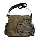 Messenger Bag Cartoon studenti libro Crossbody borse con tasche multiple
