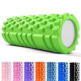unycos - Foam Roller【Carico 130 kg】Rullo Massaggio Muscolare per Gambe, Schiena, Braccia, Trigger Point, Automassaggio, Yoga, Pilates, Physio, Fitness | Ultraleggero in EVA Dura 33x14 cm (Verde)