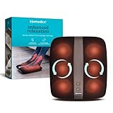 HoMedics Shiatsu Deluxe Massaggiatore per piedi - Massaggiatore elettrico con calore rilassante, 28 nodi rotanti e controlli Toe-Touch, Sollievo mirato per lenire i piedi doloranti e sovraccarichi